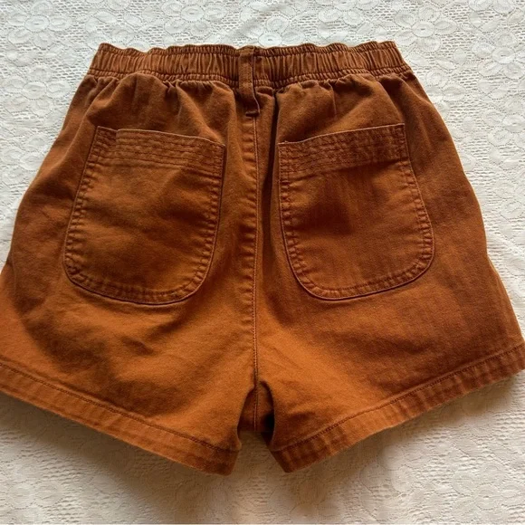 Madewell XXS burnt orange high rise cargo shorts - Picture 8 of 10
